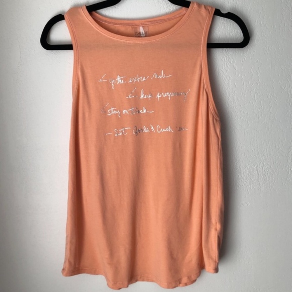 Calia by Carrie Orange Workout Tank Top - size M